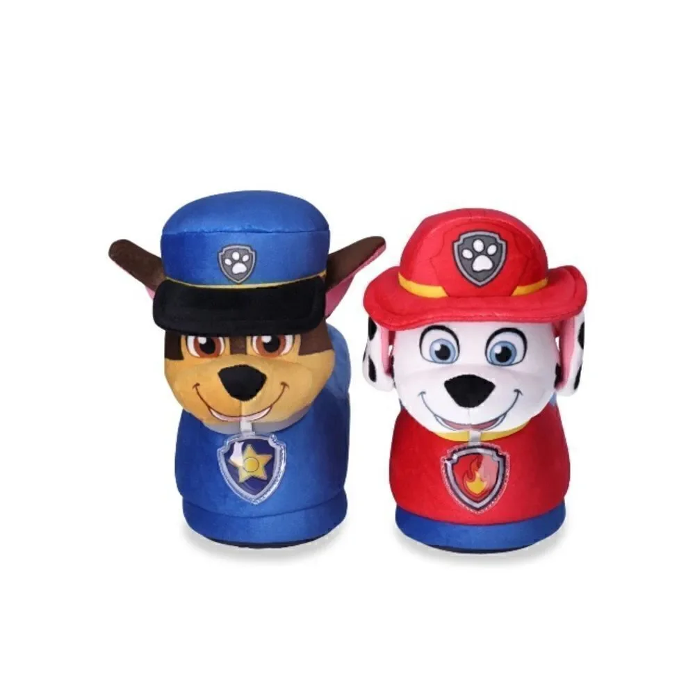 Baby Toddler Paw Patrol Light Up Comfy Slippers Shoes Sizes 5/6